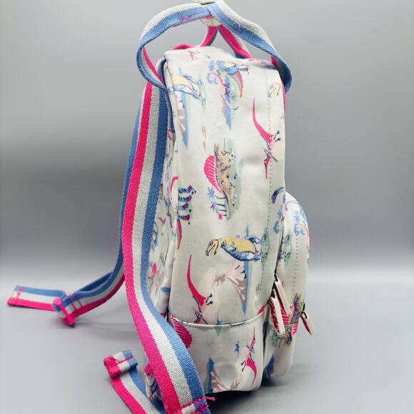 Cath Kidston Bag Kids Small Cream Pink Backpack Dinosaur Print Toddler School - Picture 6 of 9